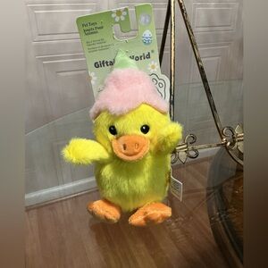 Giftable Duck Ball Body Very Solf Dog Toy Clinker & Squeaker  8”